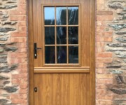 wood effect upvc door